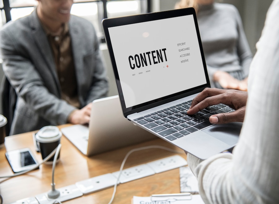 Team working on Content Development