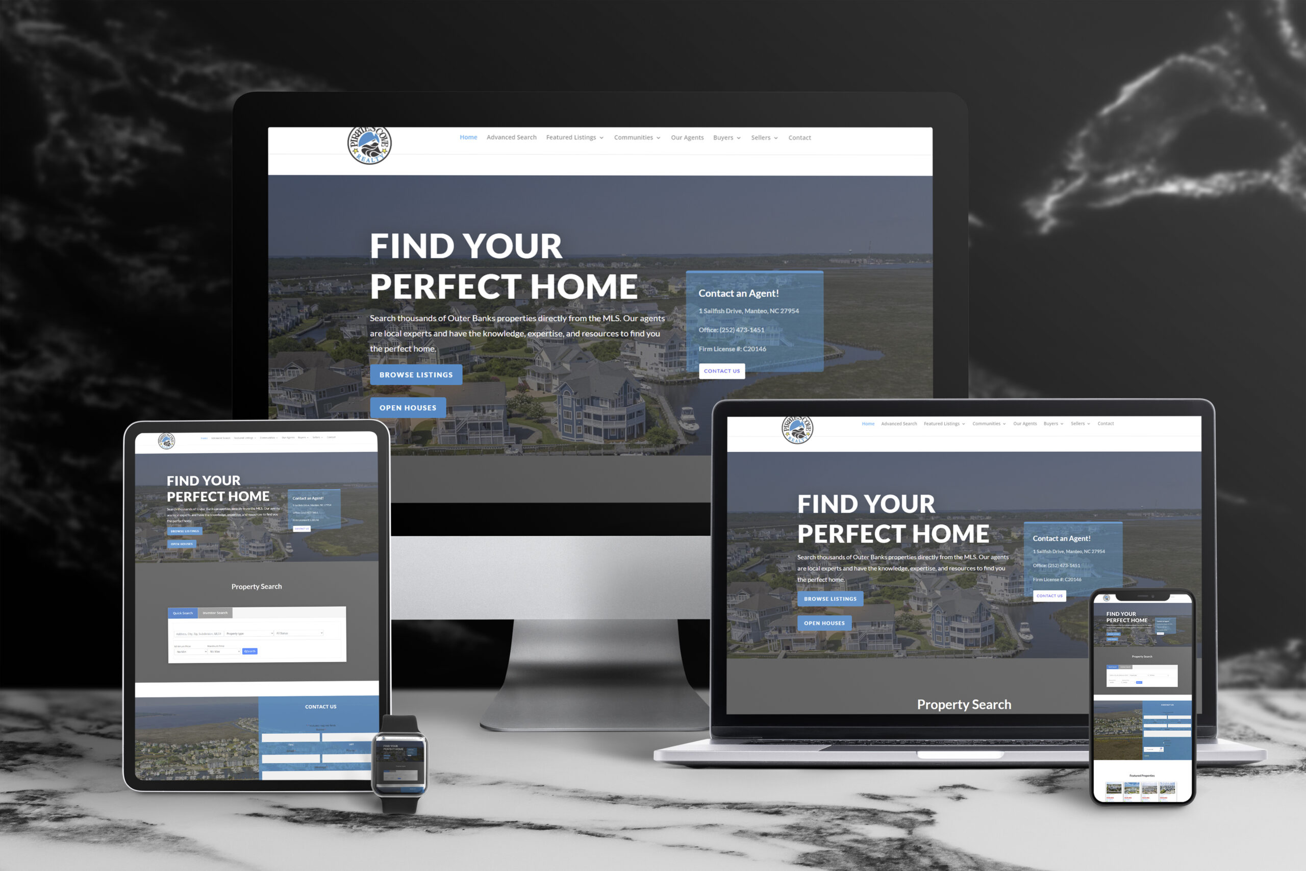 Screen Mockup on Digital Device