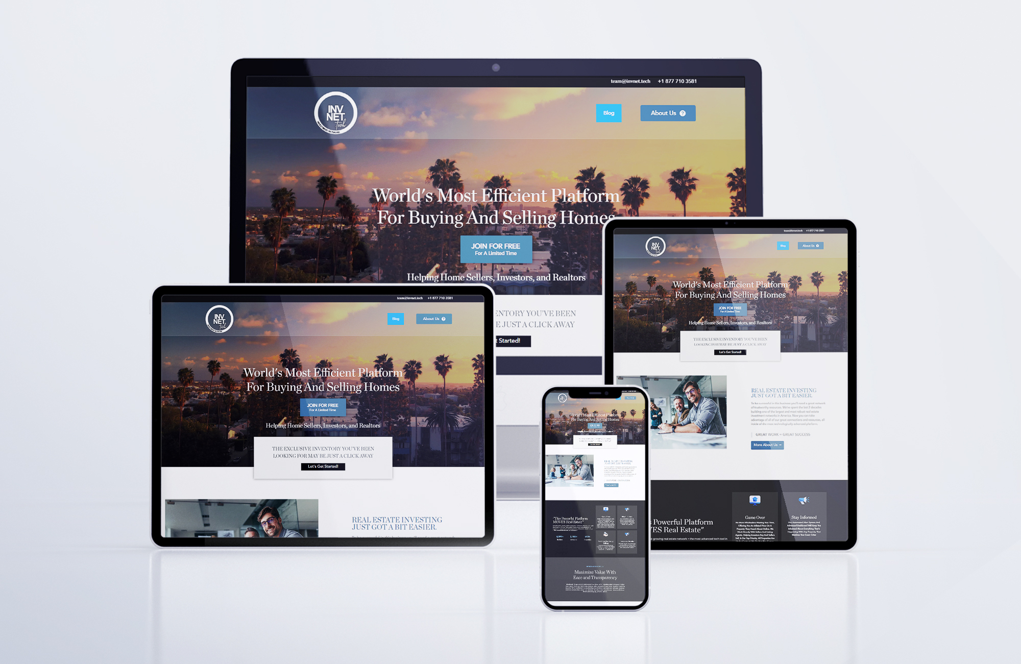 Customized Real Estate Website Layout
