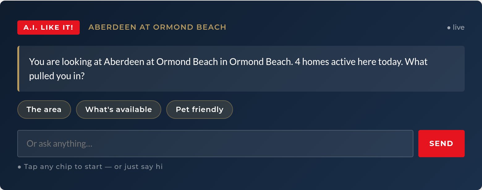 AI agent on a community page